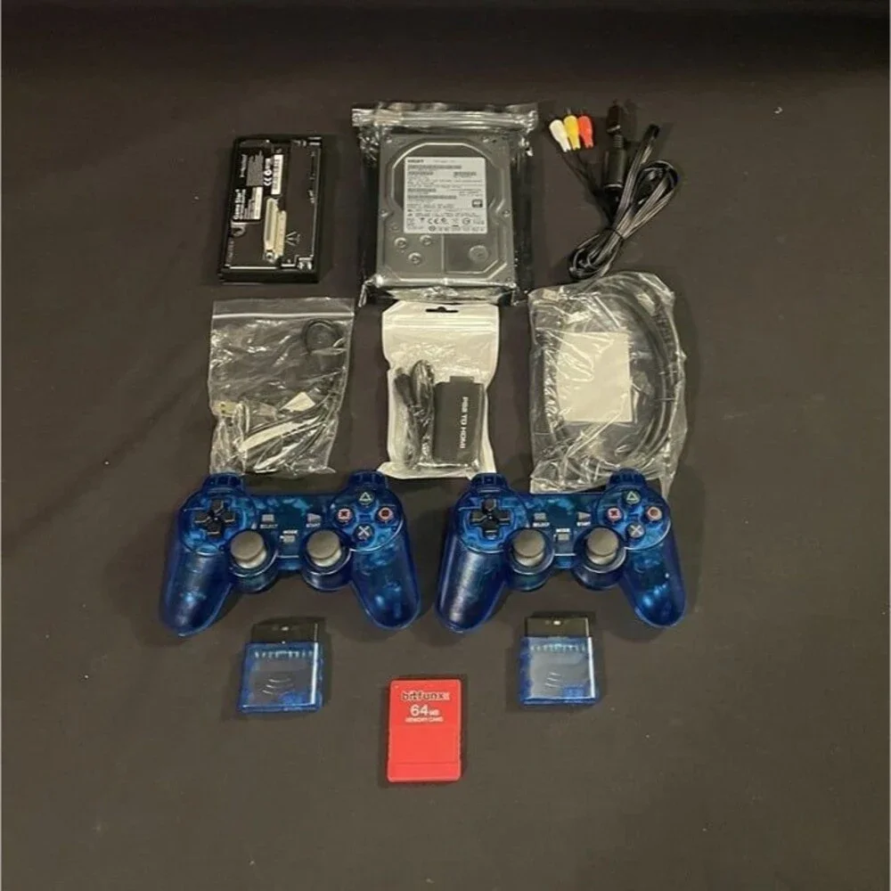 Ps2 Playstation 2 Accessories Kit 4TB Drive Wireless Controllers
